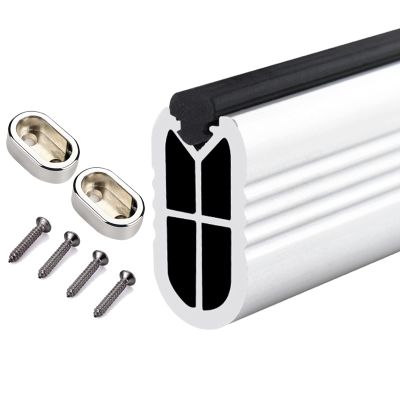 ZAQYCM Brass Black Silver Closet Pole for Hanging Clothes Small Space, Heavy Duty Anti-Slip Silent Closet Rod with Socket Set, Easy to Cut and Install, Aluminum (Color : #3, Size : 70cm/27.5 in)