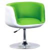 QQXX Round Vanity Chair with Back,Adjustable Height Swivel Chair Leather Accent Chair for Living Room Bedroom,Modern Cute Makeup Chair Office Chair Desk Chair(Seat Height 16.5" - 22.8", Green) view 1