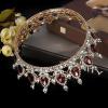 Rhinestones Tiara Round Crown handcrafted Bridal Prom Jewelry Hair Accessory , Wedding Crown Tiara , Party Pageant Crown Wedding Hair Accessories for Brides , Bride Crown Crown Wedding Crown Tiara Wedd view 4