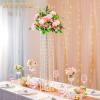 Nuptio 2 Pcs Wedding Vase & 2 Pcs Artificial Flowers Set for Wedding Centerpieces for Tables view 3