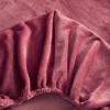 QQXX Velvet Fitted Sheet with 11.8''Deep Pocket, Shaggy Fuzzy Ultra Soft Sheet with Pillowcases, Winter Warm Elastic Bottom Fitted Sheet(120x200cm(47x79), Pink A) view 1