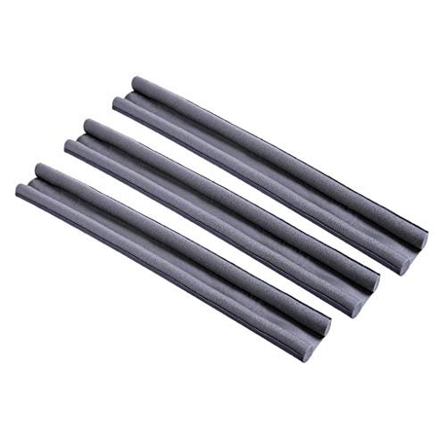3pcs Under Door Draft Stopper Black Front Air Draft Stopper Noise Window Adjustable Door Sweeps Soundproof Rubber