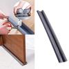 3pcs Under Door Draft Stopper Black Front Air Draft Stopper Noise Window Adjustable Door Sweeps Soundproof Rubber view 3