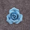 Ceramic Flower Blue Roses Handcrafted Sculpture 3D Wall Art Decor Home Living Room Office Wedding Gift view 1