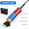 200W Carpet Trimmer with Shearing Guide,Low Noise Vibration Rug Trimmer Electric Tufting Shears Carpet Carving Clippers for Sculpting Cut-Pile Rug Tufting 1,4.5 * 18cm view 3