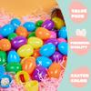 JOYIN 200 PCS 2.3" Easter Eggs, Empty Plastic Eggs Fillable Colorful Bright Eggshell Bulks for Easter Hunt, Filling Treats, Party Favor, Basket Stuffers, Classroom Prize Supplies view 4