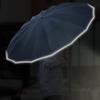 Large Travel Umbrella Windproof Compact Inverted Umbrella, 16 Ribs High Reflective Automatic Umbrellas for Rain and Sun, Open Close Auto Folding Reverse Umbrella for 2-3 People view 4