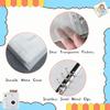 Photocard Binder A5 Kpop Photocard Holder Book, 200 Pockets Kpop Photocard Binder, Large Capacity A5 6 Ring Kpop Photo Card Binder Photocard Album, Clear Kpop Binder Album with DIY Letter Sticker view 4