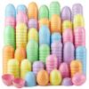 JOYIN 300PCS Pastel Easter Eggs, 2.3" Empty Plastic Eggs, Colorful Plastic Eggshell Bulks for Easter Hunt, Filling Treats, Party Favor, Easter Basket Stuffers, Classroom Prize Supplies view 1