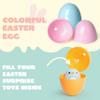 JOYIN 300PCS Pastel Easter Eggs, 2.3" Empty Plastic Eggs, Colorful Plastic Eggshell Bulks for Easter Hunt, Filling Treats, Party Favor, Easter Basket Stuffers, Classroom Prize Supplies view 3