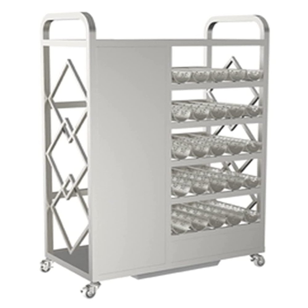 Umbrella Holder Umbrella Rack Metal Umbrella Stand With Brake Universal Wheel Umbrella Rack Hollow Drain Tray European Umbrella Holder Hotel Lobby Umbrella Holder Indoor ( Color : Silver , Size : 70*3
