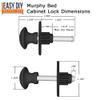 Murphy Bed Cabinet Lock Mechanism - Designed to Lock a Murphy Bed on Compatible Murphy Bed Cabinets so it Cannot Easily be Opened Unintentionally view 2
