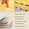 LZTENRETO Firm Coconut Coir Mattress, 3E Coconut Palm Mattress Pad, Thick Coir Mattress Pad in 6cm,9cm,11cm, Foldable (Yellow,80x200x11cm(32"x80"x4.3")) view 3