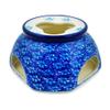 Polmedia Polish Pottery Heater - Deep Into The Blue Sea Pattern Handmade in Boleslawiec Poland by Ceramika Artystyczna + Certificate of Authenticity view 1