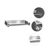 1pc roll Cm Towel Dispenser Stainless Tissue Kitchen for Mount Toilet Bathroom Useful Storage Bar Single Doors Home Holder Silver Non-Punch Wall Organizer Cabinet Wall-Mounted view 3