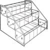 cBox CuteBox Company Clear Acrylic 3 Tier 18 Bin Organizer (16" x 11.75" x 7") for Retail, Merchandise, Display, Jewelry, Repair Parts, Beads, Trinkets, Tchotchkes, Storage, Organization view 1