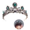 Baroque Crown Tiara Hair Jewelry Alloy Rhinestone Headdress view 2