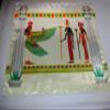 Altar Cloth or Tarot Mat - Egyptian Goddesses Tarot Cloth - Pagan or Wicca Altar Cloth or Tarot Mat, Divination Cloth, Spell Casting Mat view 3