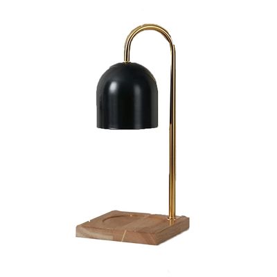 Candle Heater Cordless Candle Lamp Warmer with Log Base Fire-Free Aromatherapy Lamp Nordic Melting Wax Lamp for Cafe Home Office Bedside Indoor