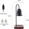Candle Heater Candle Melting Lamp Orchid Shape Simple Candle Wax Melting Lamp Nordic Retro Melting Wax Lamp for Home CafeBlack,White Bedside Indoor view 2