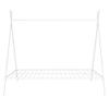 Quarte Kids Metal Floor House Bed with Slat with Roof,Full Size Tent Play Bed for Toddler Kids Teens Girls Boys Bedroom Use,No Box Spring Needed (White#d) view 4