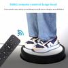DOZPAL Electric Rotating Display Stand, Rotating Turntable 42cm with Three-Color Lighting, 50kg Centric Loading for Jewelry, Collectible Display, Remote Control,Black view 2