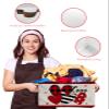 2 PCS Large Storage Baskets Bins Romantic Love Collapsible Storage Box Laundry Organizer for Closet Shelf Nursery Kids Bedroom Saint Valentine's Day Plaid Heart Boho Plaid view 4