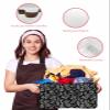 1 PC Large Storage Baskets Bins Black Florals Collapsible Storage Box Laundry Organizer for Closet Shelf Nursery Kids Bedroom Modern Minimalist Art Abstract Flowers view 4