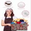 1 PC Large Storage Baskets Bins Love Gnomes Collapsible Storage Box Laundry Organizer for Closet Shelf Nursery Kids Bedroom Valentine's Day Black White Lattice view 4