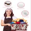 1 PC Large Storage Baskets Bins Valentine's Day Collapsible Storage Box Laundry Organizer for Closet Shelf Nursery Kids Bedroom Rustic Gnomes Saint Red Love Heart Plaid view 4