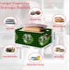 1 PC Large Storage Baskets Bins Green Plaid Collapsible Storage Box Laundry Organizer for Closet Shelf Nursery Kids Bedroom Country Leaves Flower Plaid Grey Garland view 2