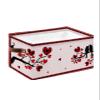 1 PC Large Storage Baskets Bins Red Love-Bird Collapsible Storage Box Laundry Organizer for Closet Shelf Nursery Kids Bedroom Valentine's Day Saint Tree Romantic Heart view 1