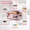 1 PC Large Storage Baskets Bins Red Love-Bird Collapsible Storage Box Laundry Organizer for Closet Shelf Nursery Kids Bedroom Valentine's Day Saint Tree Romantic Heart view 2
