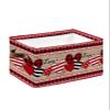 1 PC Large Storage Baskets Bins Valentine's Day Love Collapsible Storage Box Laundry Organizer for Closet Shelf Nursery Kids Bedroom Saint Country Love Heart Red Pink Black view 1