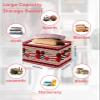 1 PC Large Storage Baskets Bins Valentine's Day Love Collapsible Storage Box Laundry Organizer for Closet Shelf Nursery Kids Bedroom Saint Country Love Heart Red Pink Black view 2