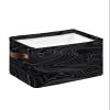 1 PC Large Storage Baskets Bins Black Abstract Collapsible Storage Box Laundry Organizer for Closet Shelf Nursery Kids Bedroom Modern Geometric Minimalist Stripes view 1