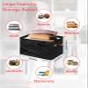 1 PC Large Storage Baskets Bins Black Abstract Collapsible Storage Box Laundry Organizer for Closet Shelf Nursery Kids Bedroom Modern Geometric Minimalist Stripes view 2