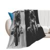 Blanket Throw Retro Two Motorcycles Flannel Warm Soft Comfortable Fluffy Plush Blankets Living Room Couch Sofa Bed Bedroom Decoration Home Decor 60"*80"150 * 200cm view 1