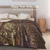 Blanket Throw Retro The Worlds Largest Truck Flannel Warm Soft Comfortable Fluffy Plush Blankets Living Room Couch Sofa Bed Bedroom Decoration Home Decor 60"*80"150 * 200cm view 4