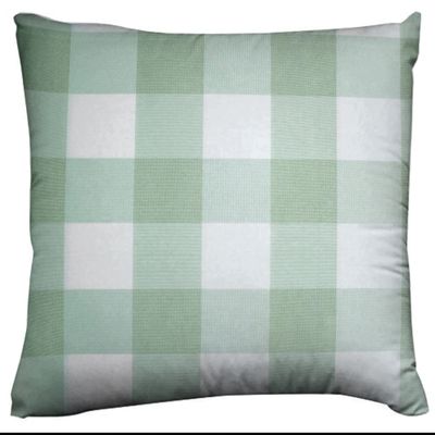 lovemyfabric Buffalo Plaid Checkered Farmhouse Decorative Throw Pillow Cushion Cover for Christmas Decor, Bedroom, Sofa, Kitchen, Classroom, Living Room, Interior Design (12" x 18", Navy and White)