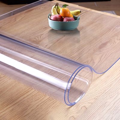 2mm Thick Clear Tablecloth Plastic PVC Table Protector Waterproof Wipe Clean Vinyl Table Mats Transparent Rectangle Table Cover for Restaurant/Bar/Home Kitchen (Size : 28x55in/70x140cm)