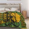 Blanket Throw A Skull with Respirator and Glasses Flannel Warm Soft Comfortable Fluffy Plush Blankets Living Room Couch Sofa Bed Bedroom Decoration Home Decor 60"*80"150 * 200cm view 4