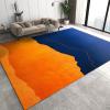 European Luxury Orange Blue Gradient Area Rug, Indoor Non-Slip Kids Rugs, Easy Clean Large Carpet for Living Room Bedroom Kitchen Entryway Floor Mat-5x7ft view 1