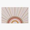 Modern Minimalist Rainbow Boho Area Rug, Retro Medieval Line Art Minimal Indoor Non-Slip Kids Rugs, Machine Washable Breathable Durable Carpet for Front Entrance Floor Decor-5x7ft view 4