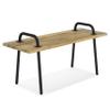 SIMPLIHOME Berkeley SOLID MANGO WOOD 42 Inch Wide Industrial Entryway Bench in Natural, For the Living Room, Entryway and Family Room view 1