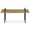 SIMPLIHOME Berkeley SOLID MANGO WOOD 42 Inch Wide Industrial Entryway Bench in Natural, For the Living Room, Entryway and Family Room view 4