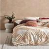 3 Pieces Tufted Cotton Duvet Cover Set Boho Bedding UO Comforter Cover with 2 Pillowcases, No Filler Included (White, King Size 90" x 104" Inches) view 4