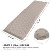 WISELIFE Kitchen Mat Cushioned Anti Fatigue Floor Mat,17.3"x60",Thick Non Slip Water Resistant Kitchen Rugs and Mats,Heavy Duty Foam Standing Mat for Kitchen,Floor,Home,Office,Desk,Sink,Laundry, Khaki view 2