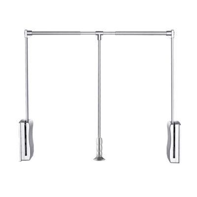 CHALKE Lift/Pull Down Bedroom Single Hanger,for Hanging Clothes Closet Lift Rail Organizer Storage System,Garment Organizer,Load 20KG (Size : 450-600mm)
