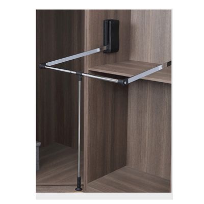 CHALKE Closet Rail Hanging Rod,Lift/Pull Down Bedroom Single Hanger,for Hanging Clothes Closet Lift Rail Organizer Storage System,Garment Organizer, Load Capacity 20 Kg (Size : 930-1250mm)